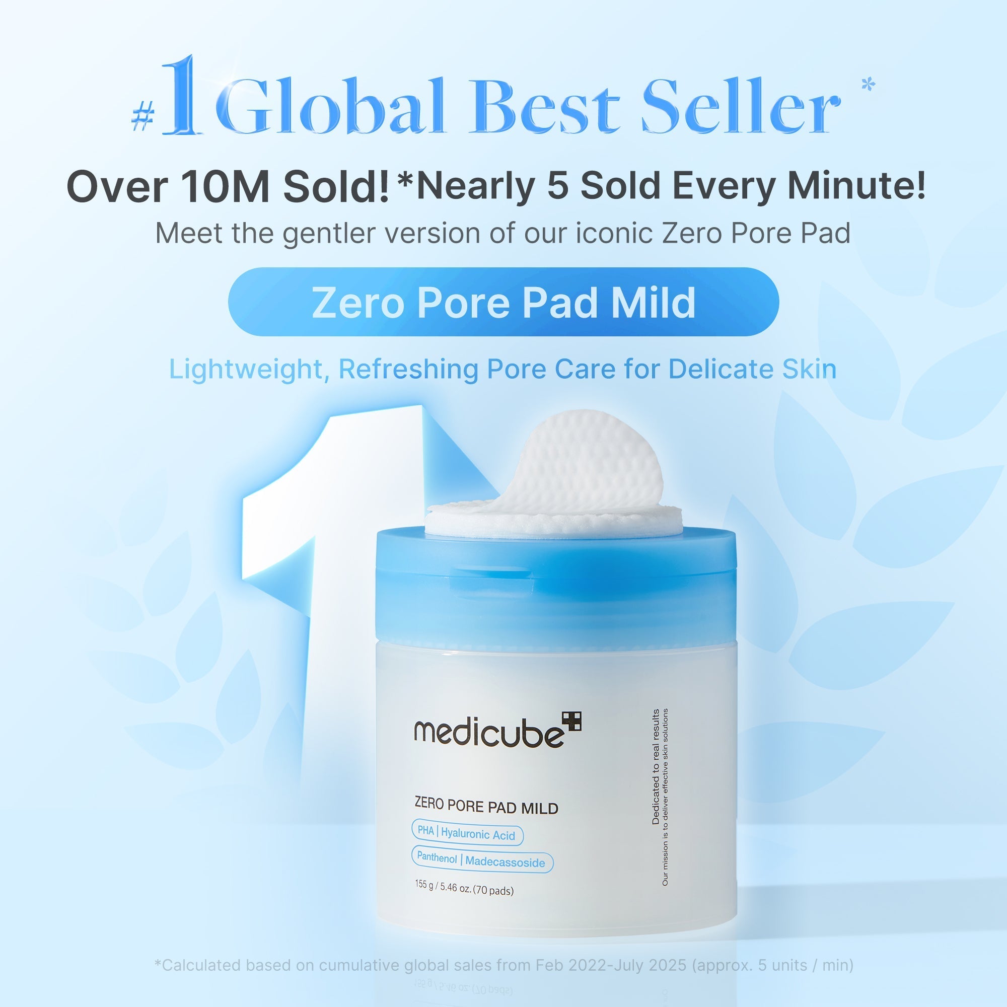 [Subscr.] Zero Pore Madecassoside Pads (Mild)
